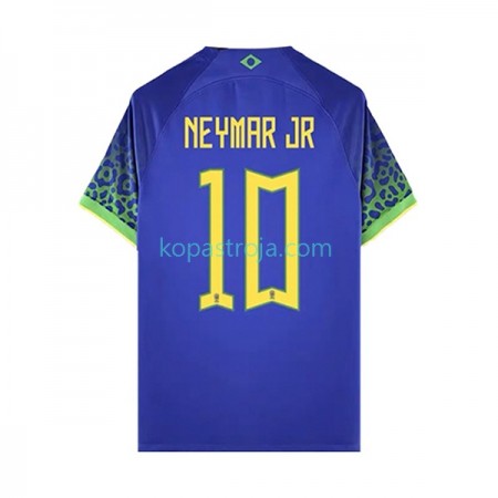 Billiga Fotbollströjor Brasilien Neymar JR 10 Borta tröja WM 2022 Kortärmad